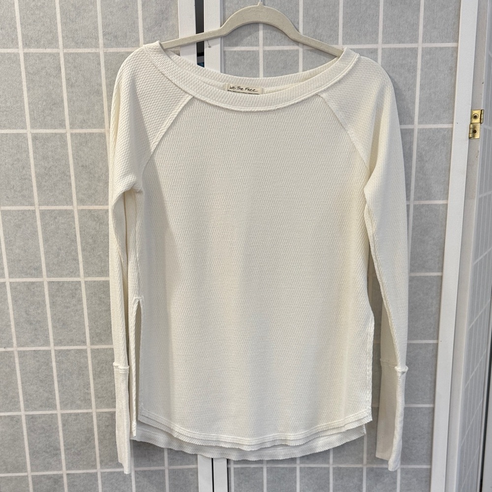 We The Free Off-White Long Sleeve Top Size XS